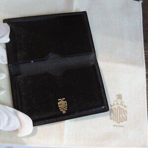 MARK CROSS Vintage Black Card Case Never used